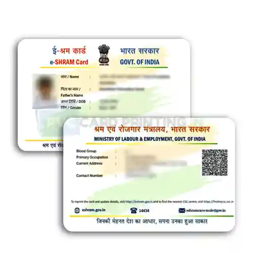 E-SHRAM CARD PVC ORDER