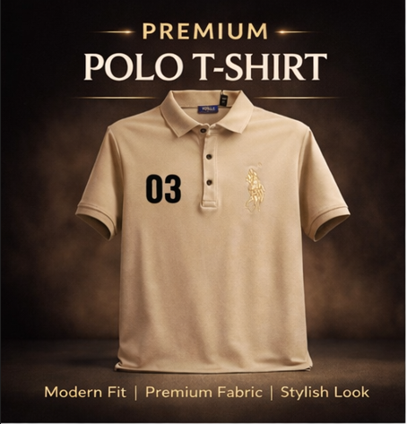 Beige Polo T-Shirt