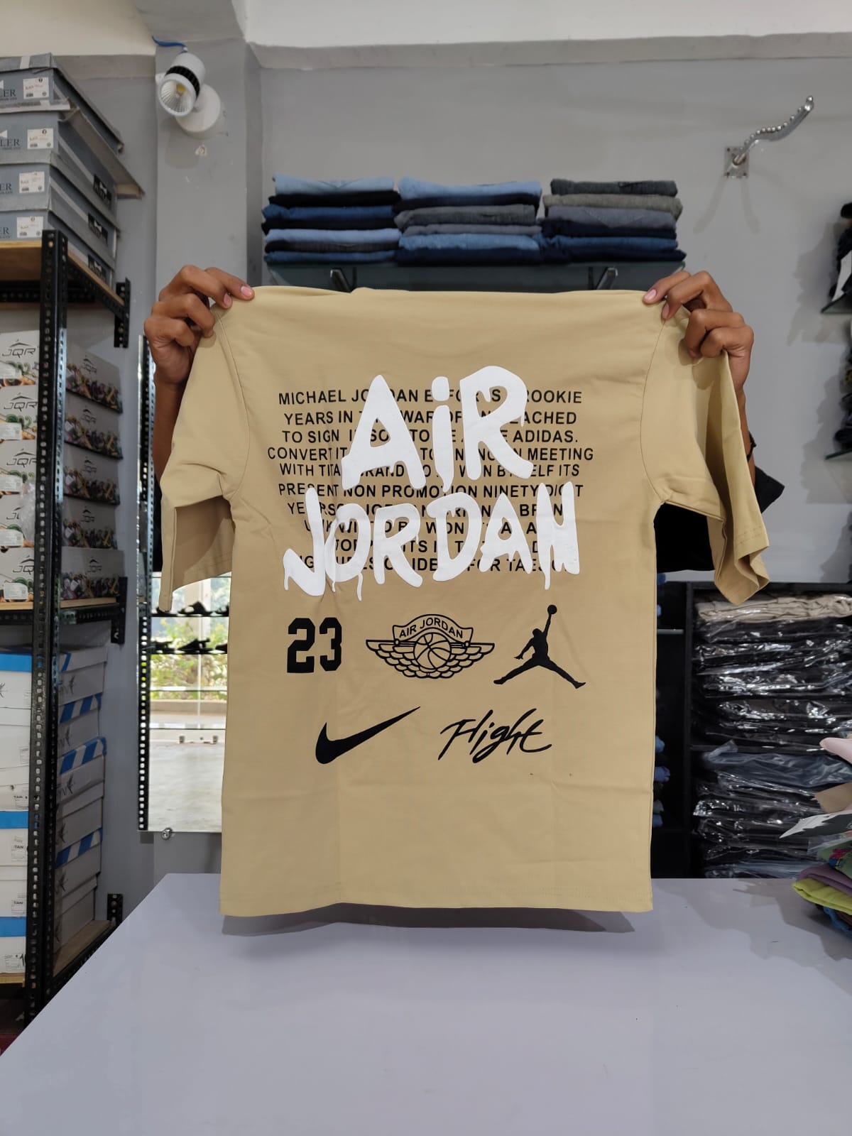 Men’s Graphic Printed T-Shirt – Air Jordan Style Design